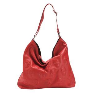 IO PELLE Made In Italy Leather Multi Skull Hobo